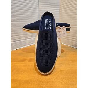 Taryn By Tayrn Rose Women's Laley Slip On Sz 8.5 Preppy Nautical Coastal City